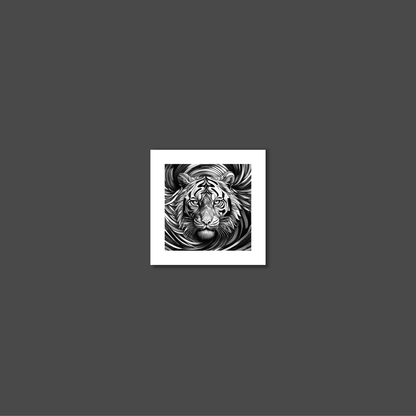 ABSTRACT TIGER **UNFRAMED ART PRINT**