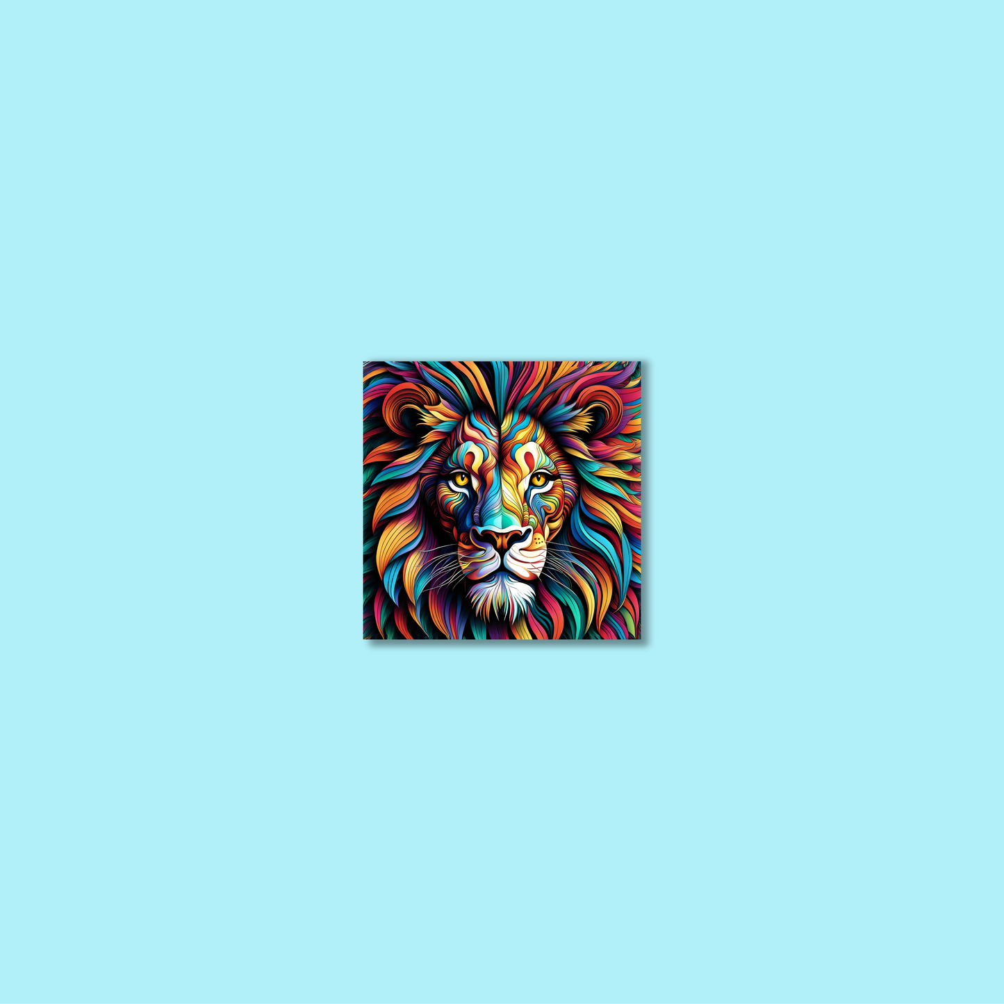 ABSTRACT LION **UNFRAMED ART PRINT**
