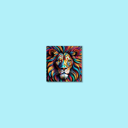ABSTRACT LION **UNFRAMED ART PRINT**