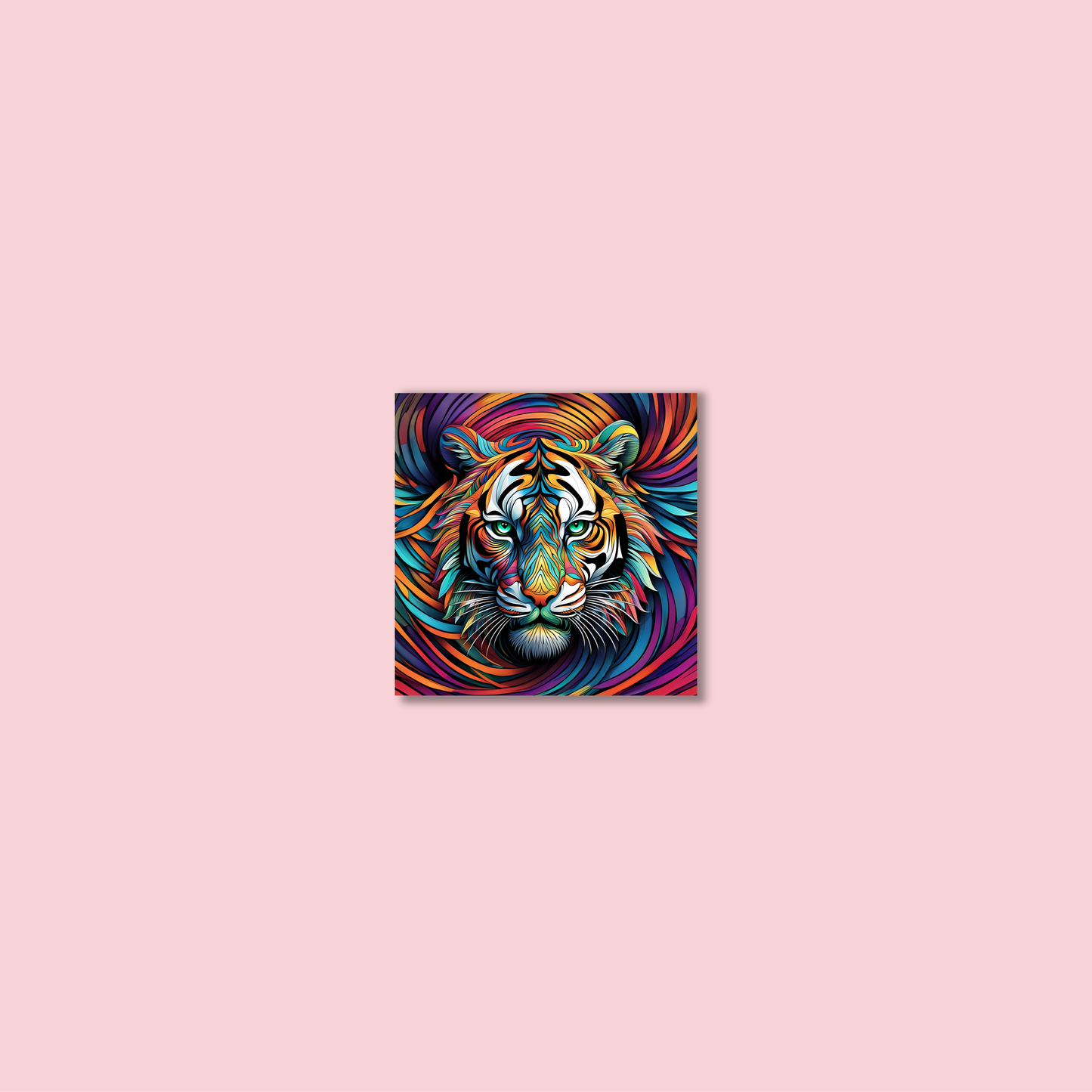 ABSTRACT TIGER **UNFRAMED ART PRINT**