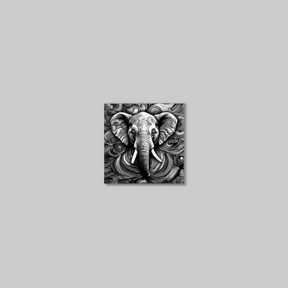 ABSTRACT ELEPHANT **UNFRAMED ART PRINT**