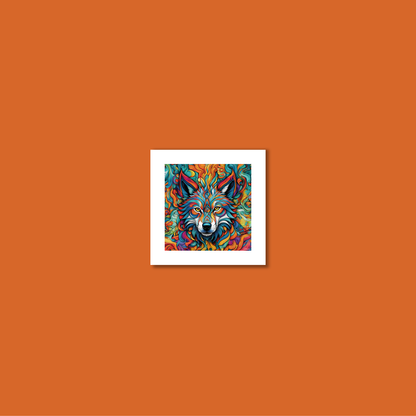 ABSTRACT WOLF **UNFRAMED ART PRINT**