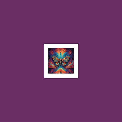ABSTRACT BUTTERFLY **UNFRAMED ART PRINT**