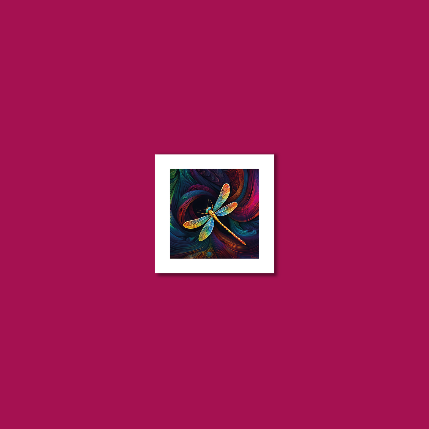 ABSTRACT DRAGONFLY **UNFRAMED ART PRINT**