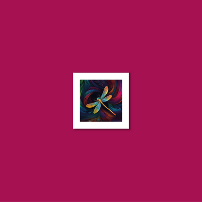 ABSTRACT DRAGONFLY **UNFRAMED ART PRINT**