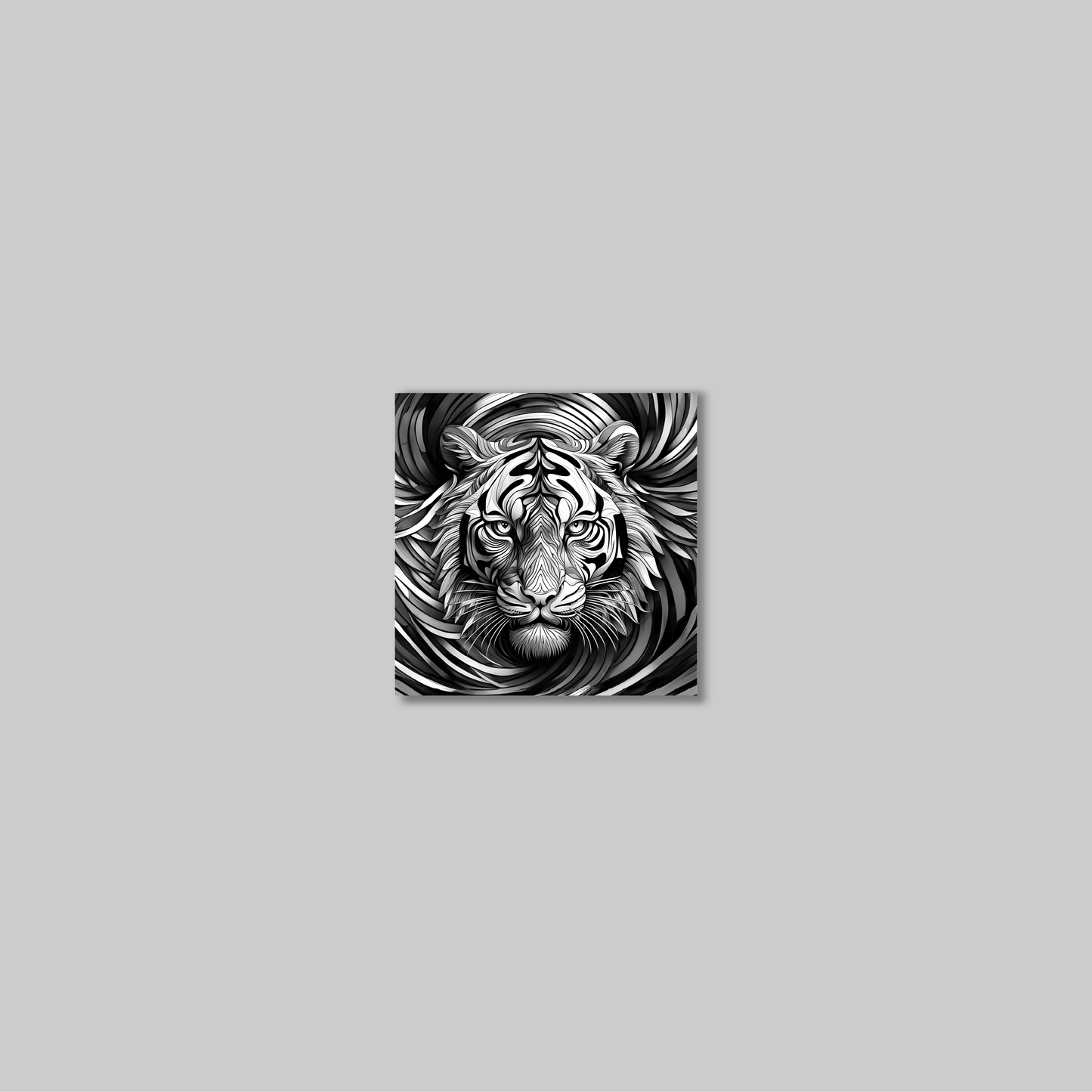 ABSTRACT TIGER **UNFRAMED ART PRINT**
