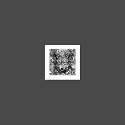 ABSTRACT WOLF **UNFRAMED ART PRINT**