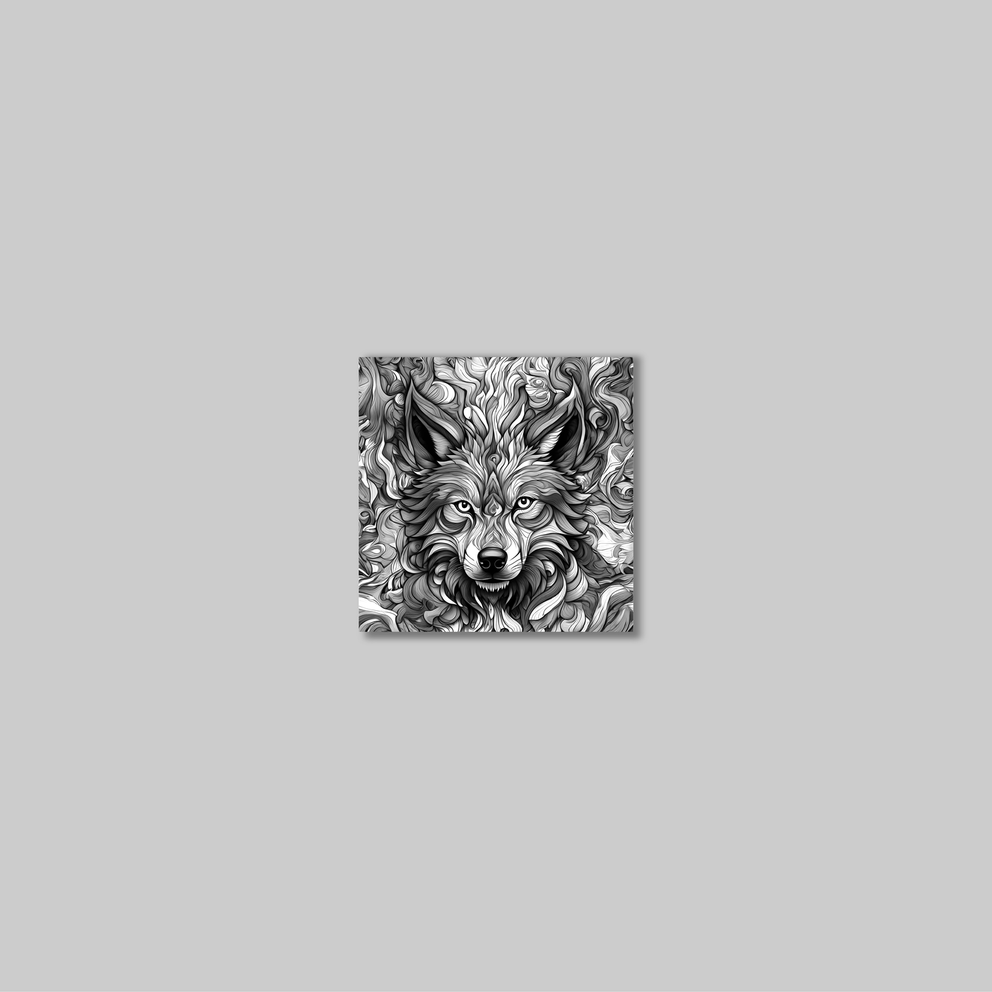 ABSTRACT WOLF **UNFRAMED ART PRINT**
