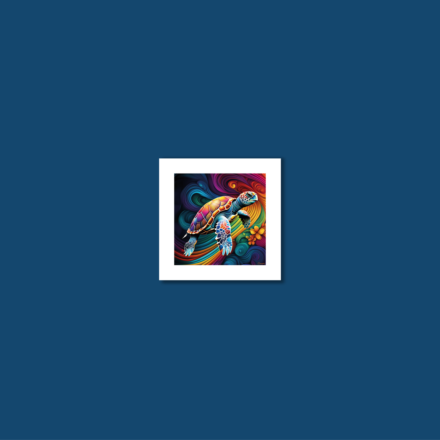 ABSTRACT TURTLE **UNFRAMED ART PRINT**