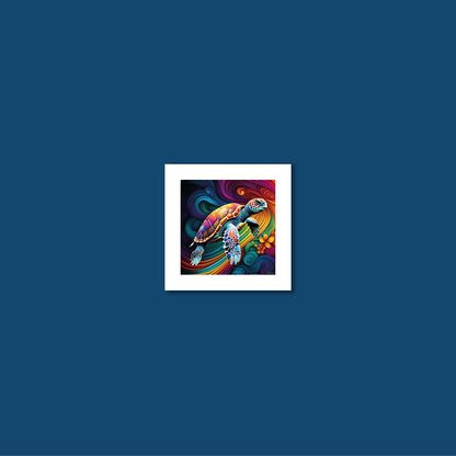 ABSTRACT TURTLE **UNFRAMED ART PRINT**
