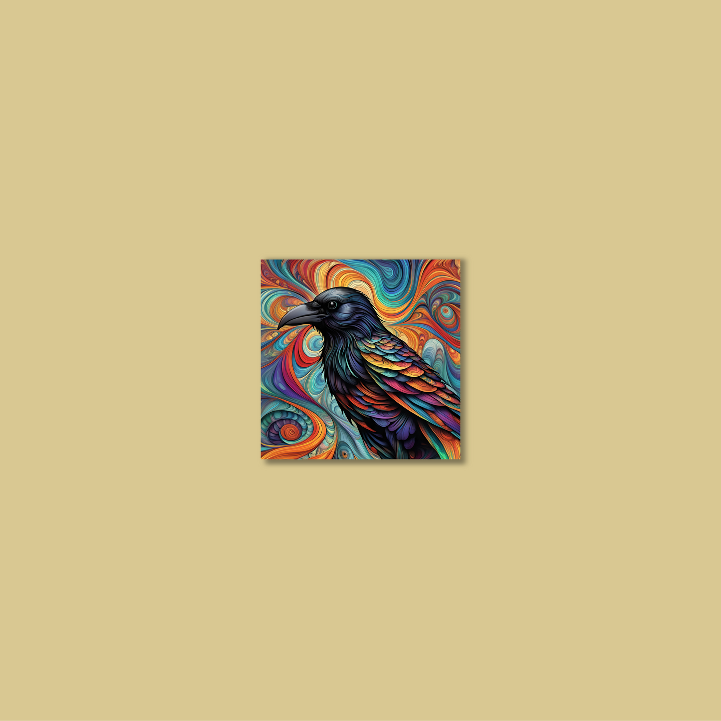 ABSTRACT CROW **UNFRAMED ART PRINT**