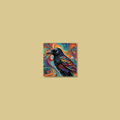 ABSTRACT CROW **UNFRAMED ART PRINT**