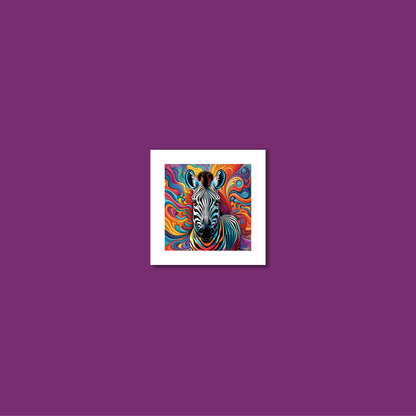 ABSTRACT ZEBRA **UNFRAMED ART PRINT**