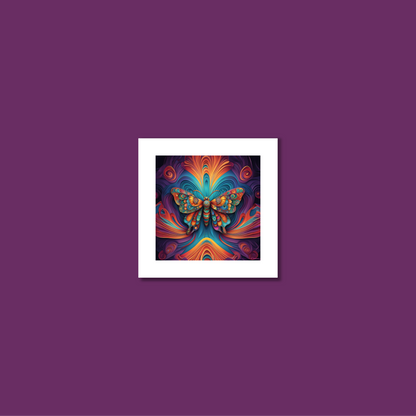 ABSTRACT BUTTERFLY **UNFRAMED ART PRINT**