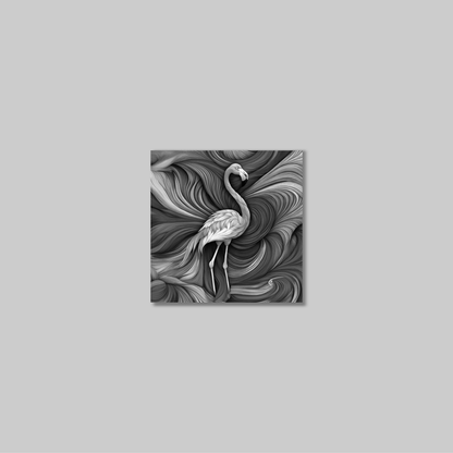 ABSTRACT FLAMINGO **UNFRAMED ART PRINT**
