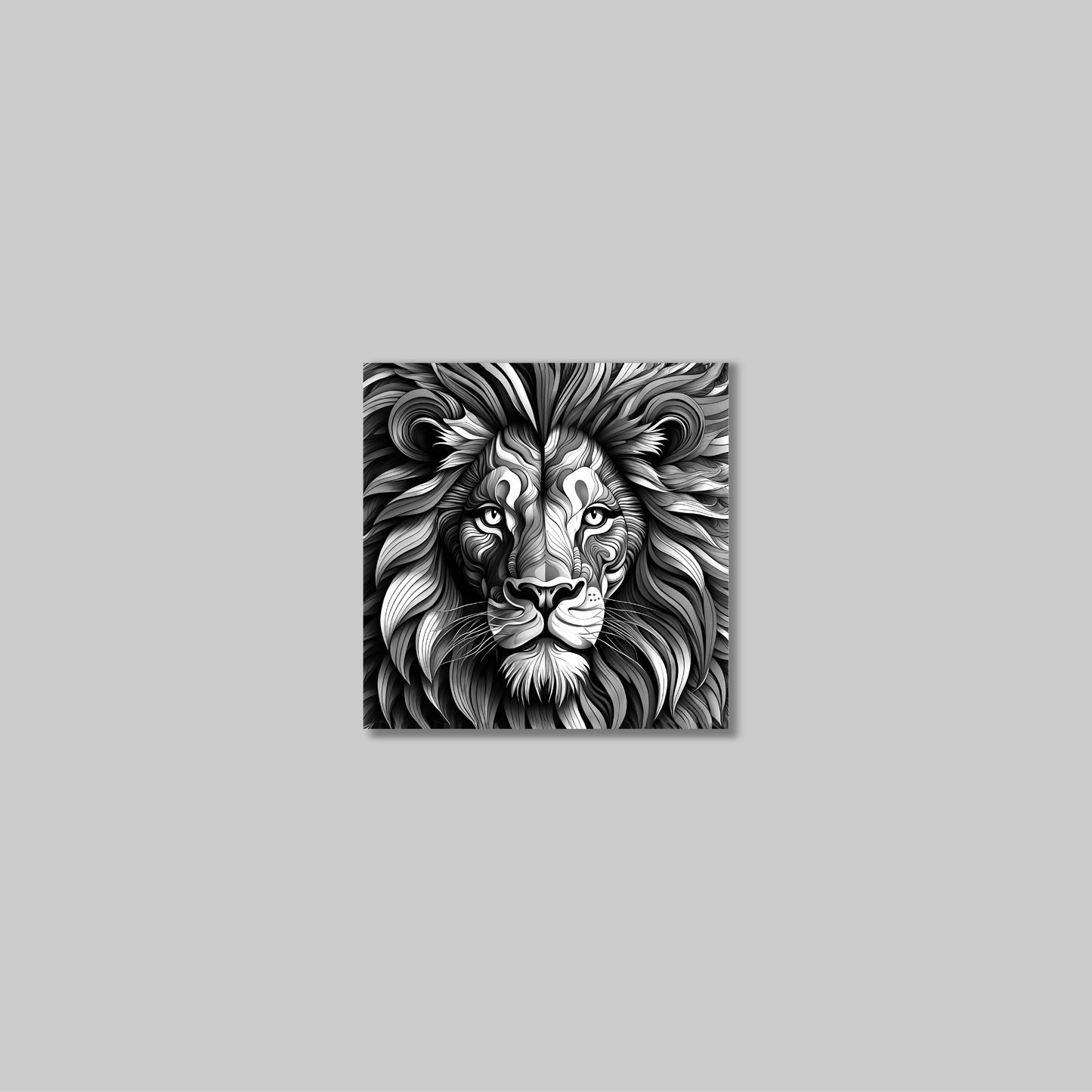ABSTRACT LION **UNFRAMED ART PRINT**