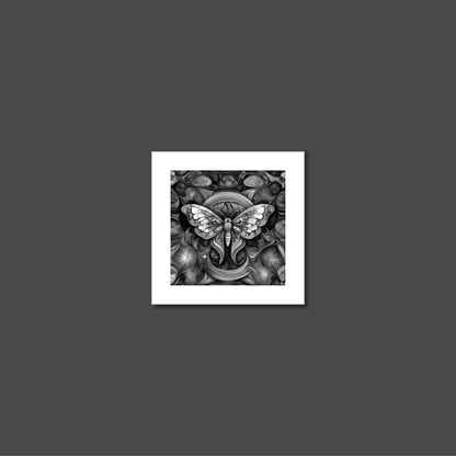 ABSTRACT MOTH **UNFRAMED ART PRINT**