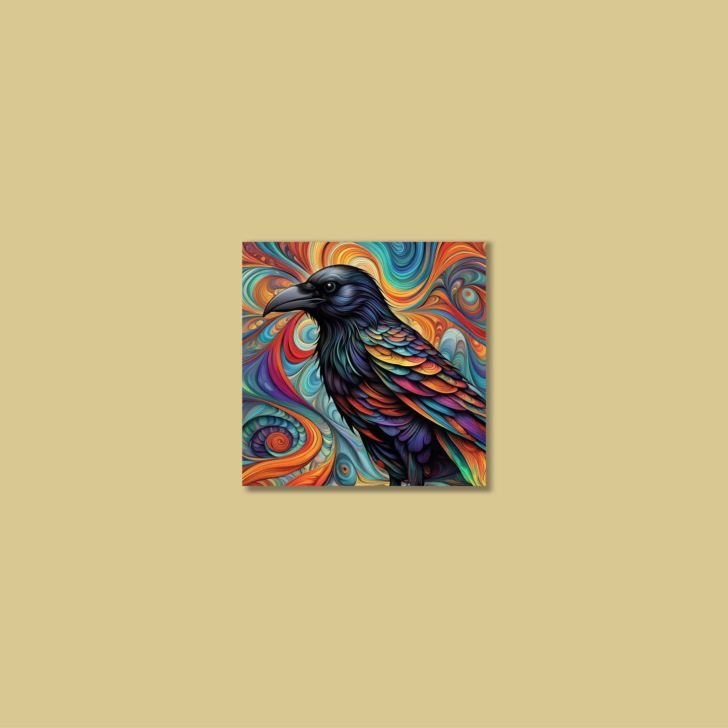ABSTRACT CROW **UNFRAMED ART PRINT**