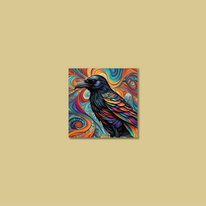 ABSTRACT CROW **UNFRAMED ART PRINT**