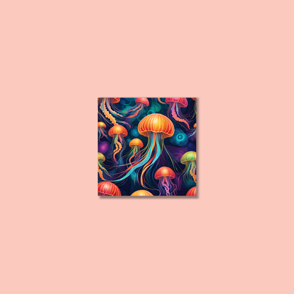 ABSTRACT JELLYFISH **UNFRAMED ART PRINT**