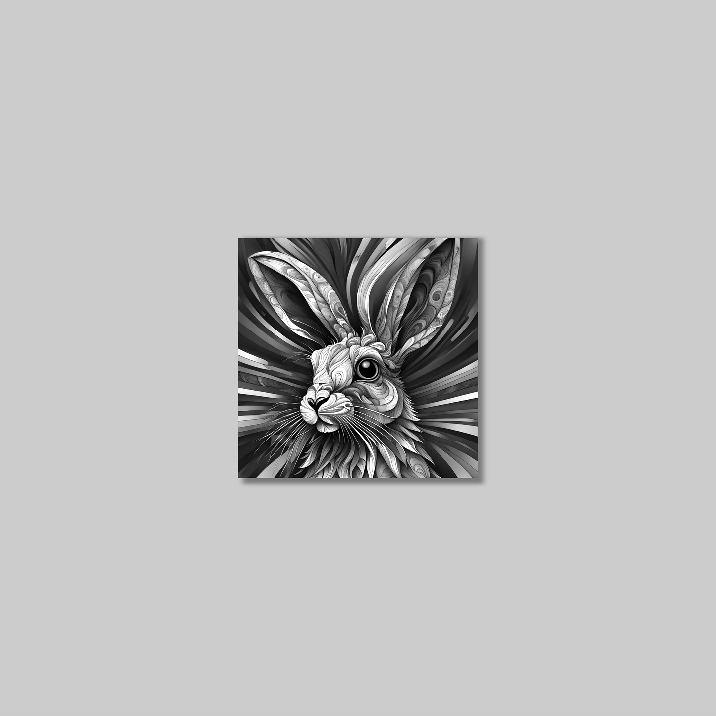 ABSTRACT RABBIT **UNFRAMED ART PRINT**