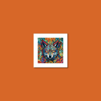 ABSTRACT WOLF **UNFRAMED ART PRINT**