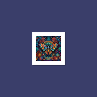 ABSTRACT MOTH **UNFRAMED ART PRINT**