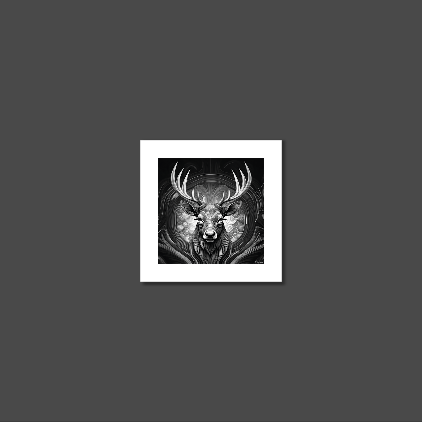 ABSTRACT STAG **UNFRAMED ART PRINT**