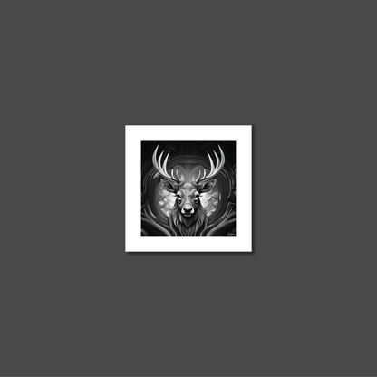 ABSTRACT STAG **UNFRAMED ART PRINT**
