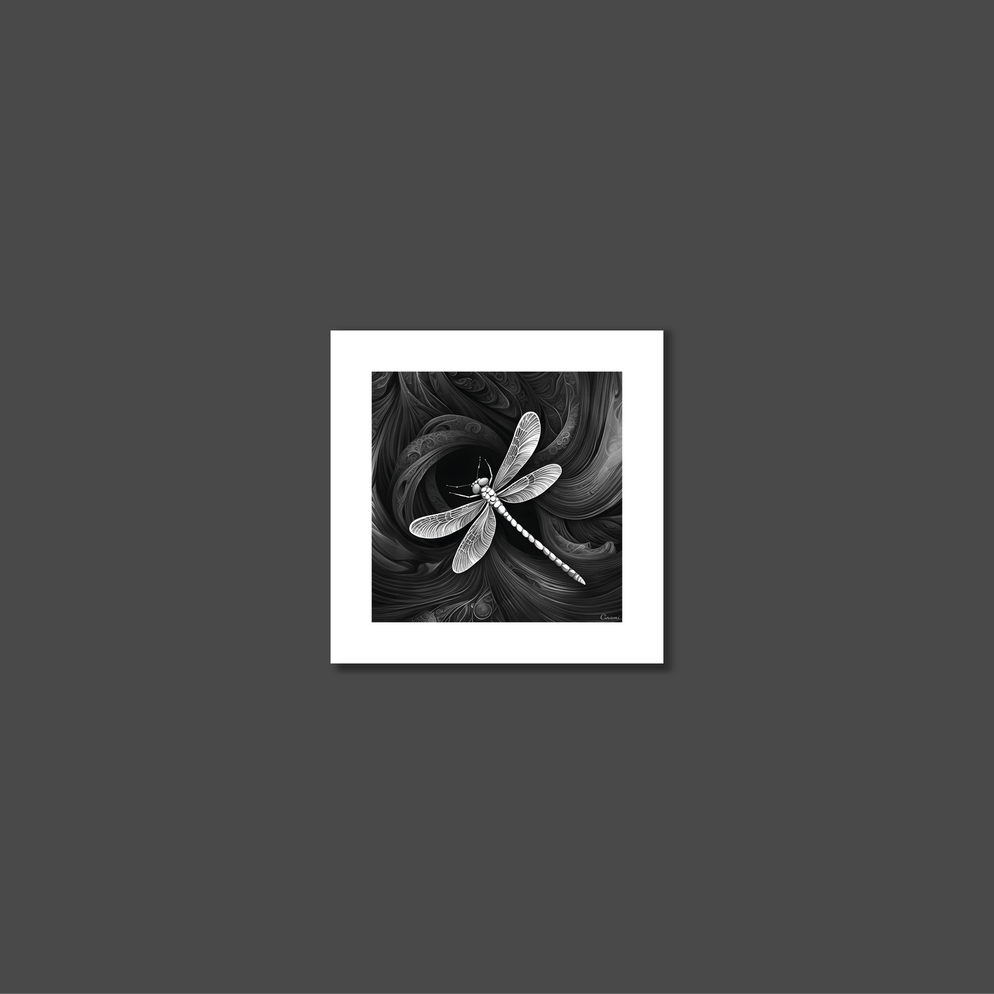 ABSTRACT DRAGONFLY **UNFRAMED ART PRINT**