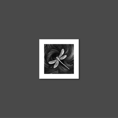 ABSTRACT DRAGONFLY **UNFRAMED ART PRINT**