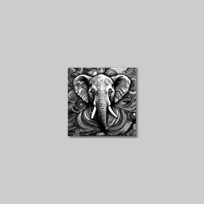 ABSTRACT ELEPHANT **UNFRAMED ART PRINT**