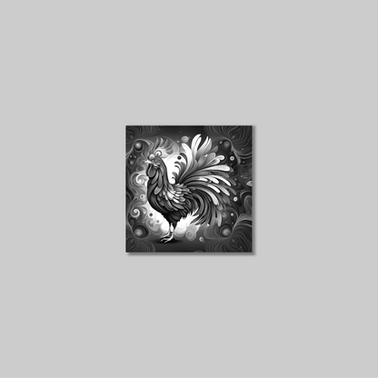 ABSTRACT COCKEREL **UNFRAMED ART PRINT**
