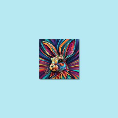 ABSTRACT RABBIT **UNFRAMED ART PRINT**
