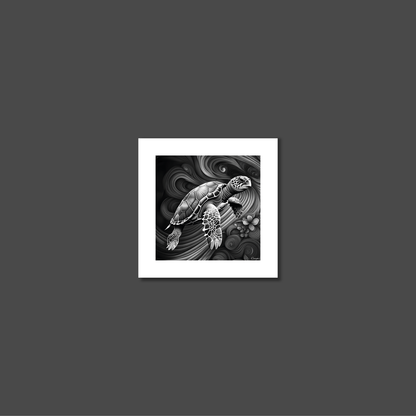 ABSTRACT TURTLE **UNFRAMED ART PRINT**