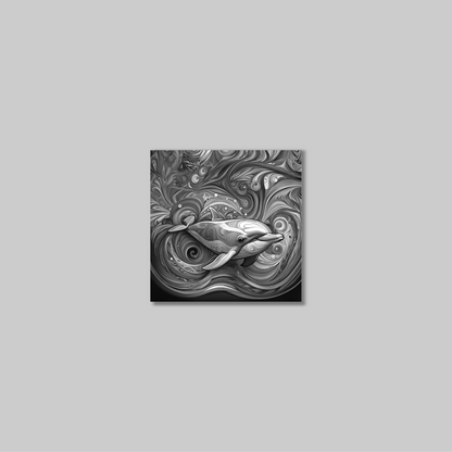 ABSTRACT DOLPHIN **UNFRAMED ART PRINT**