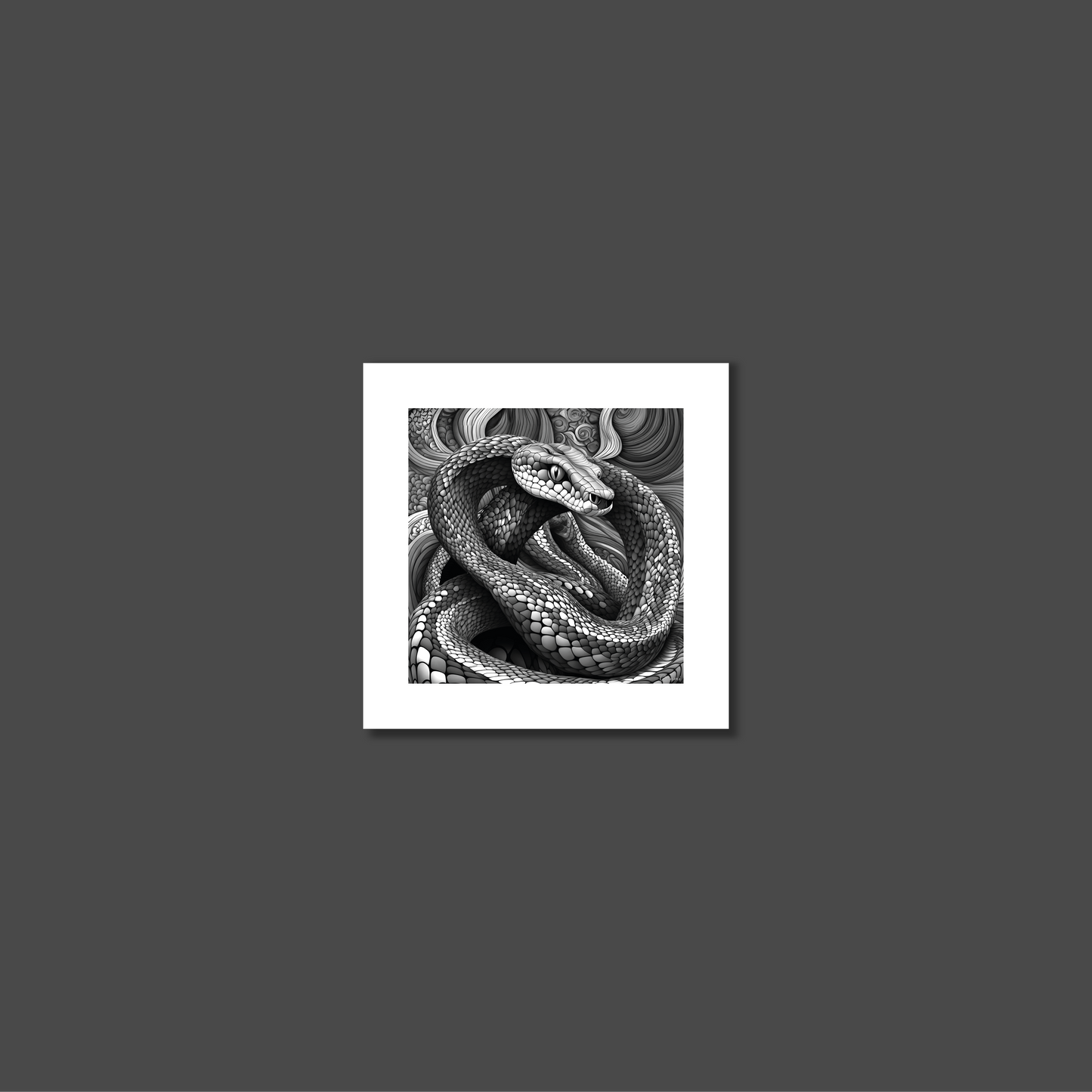 ABSTRACT COBRA **UNFRAMED ART PRINT**