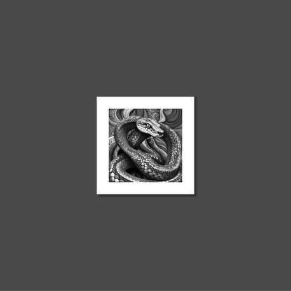 ABSTRACT COBRA **UNFRAMED ART PRINT**