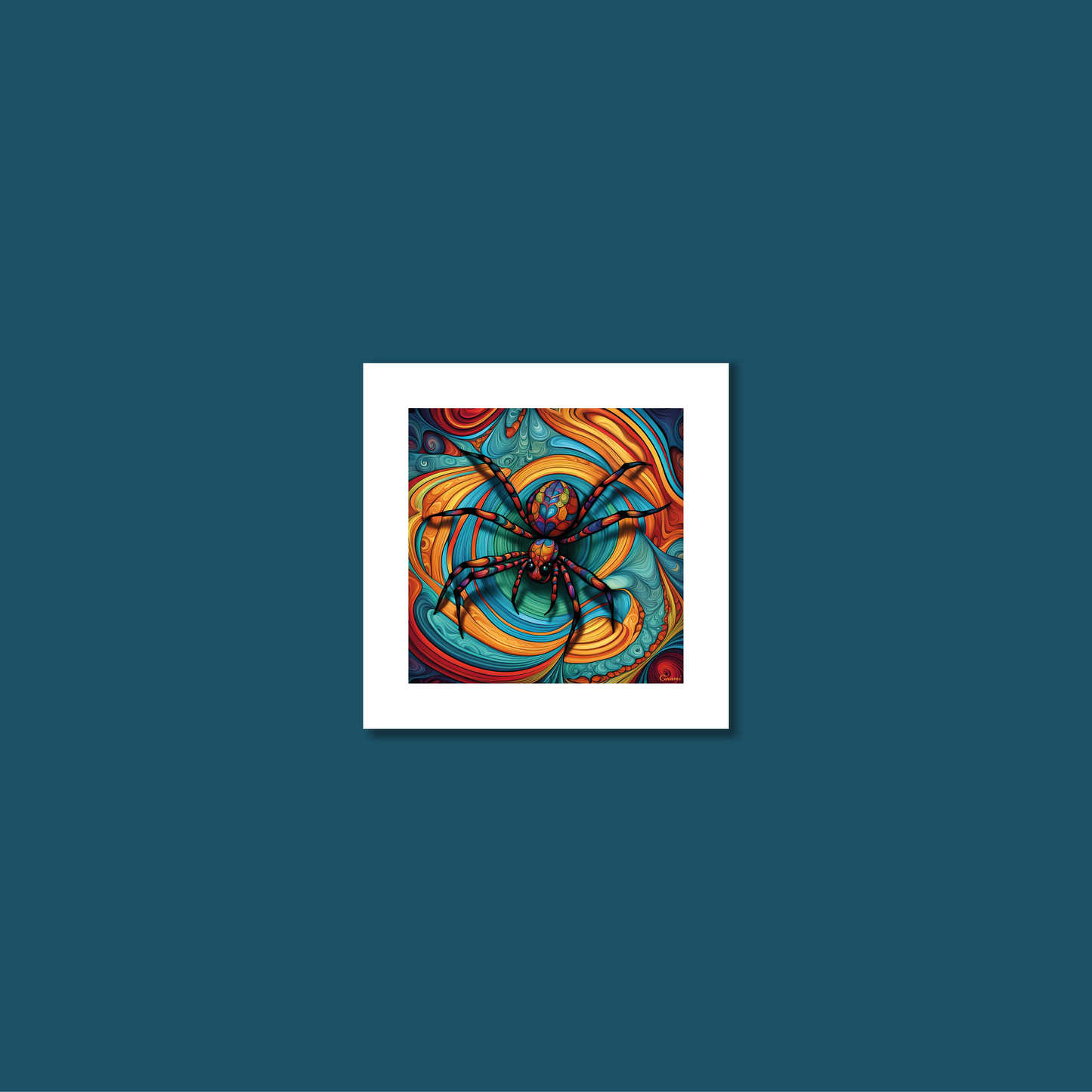 ABSTRACT SPIDER **UNFRAMED ART PRINT**