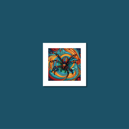 ABSTRACT SPIDER **UNFRAMED ART PRINT**