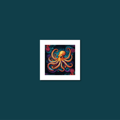 ABSTRACT OCTOPUS **UNFRAMED ART PRINT**