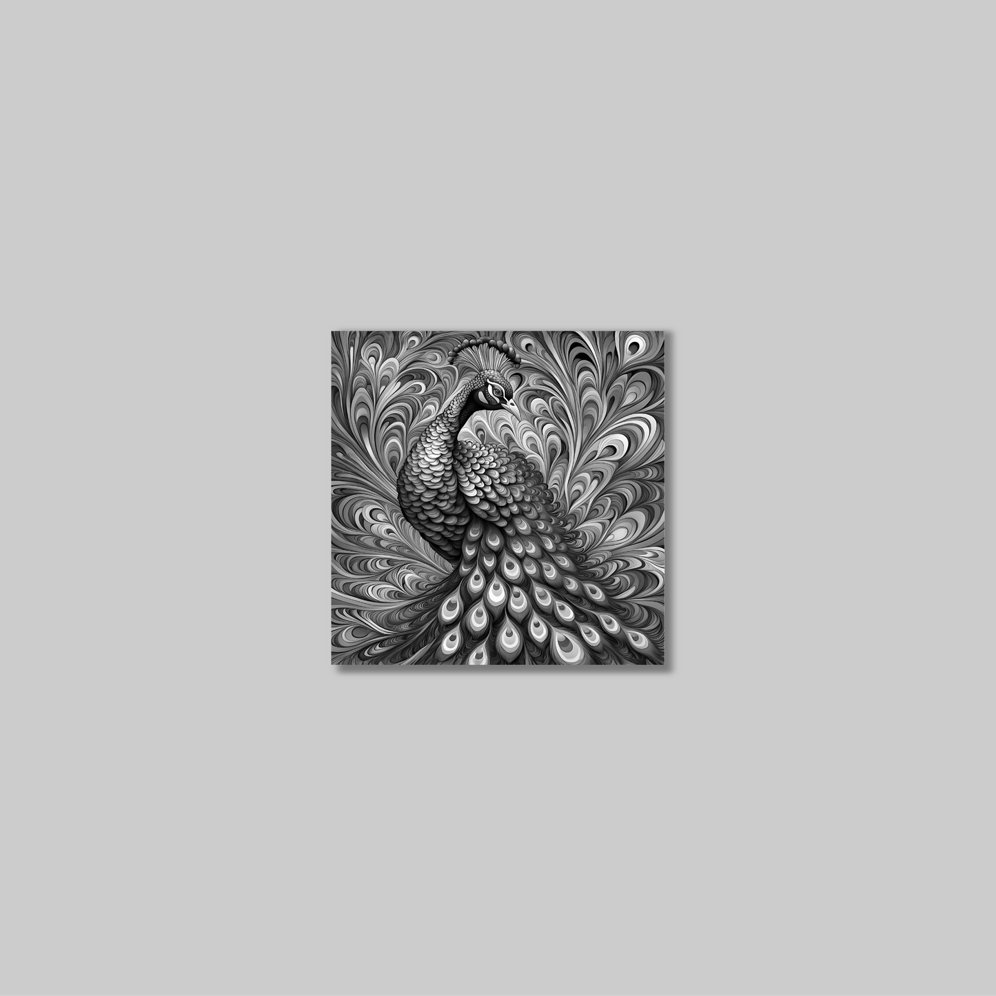 ABSTRACT PEACOCK **UNFRAMED ART PRINT**