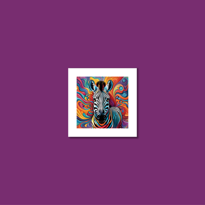 ABSTRACT ZEBRA **UNFRAMED ART PRINT**