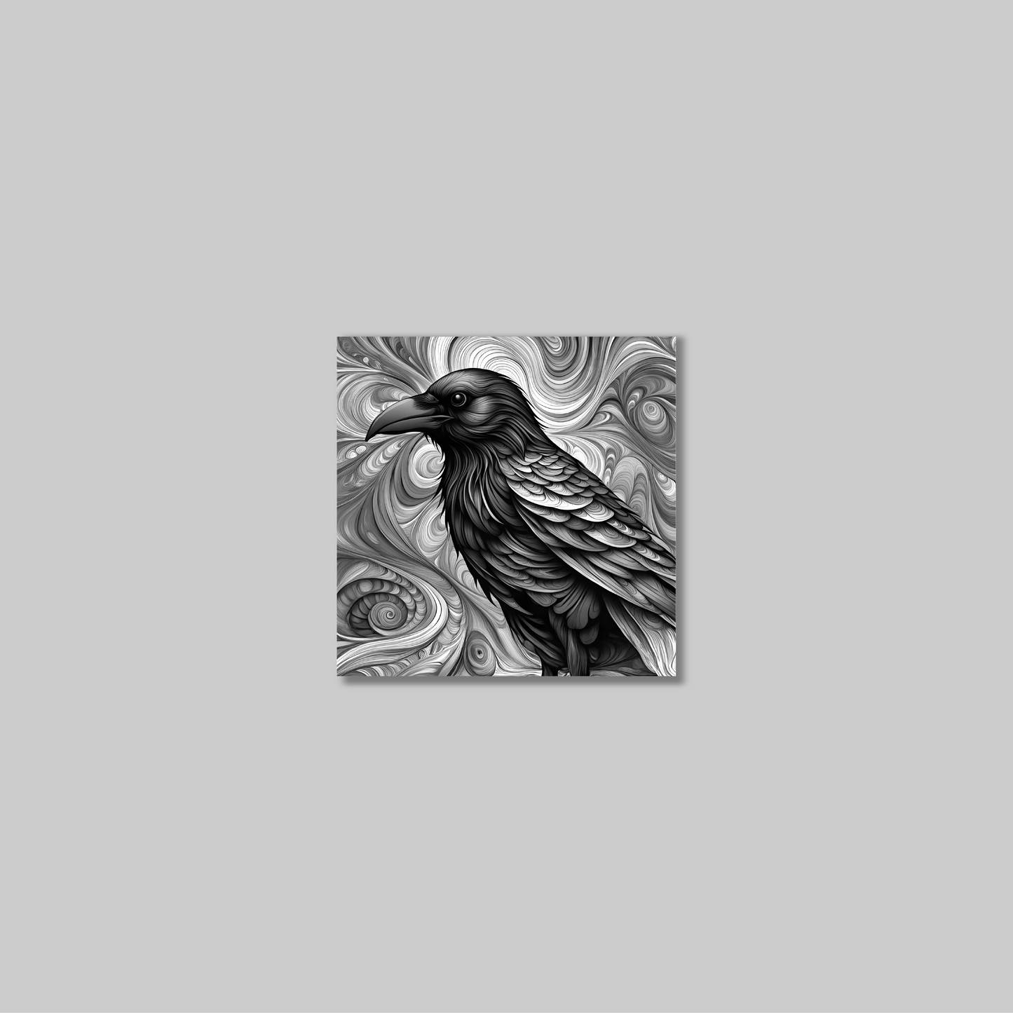 ABSTRACT CROW **UNFRAMED ART PRINT**