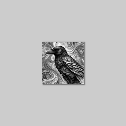 ABSTRACT CROW **UNFRAMED ART PRINT**