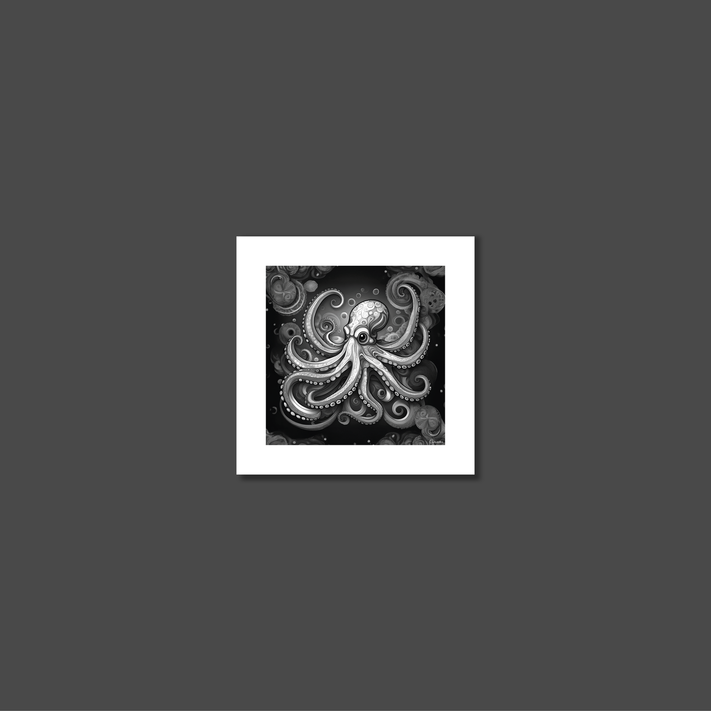 ABSTRACT OCTOPUS **UNFRAMED ART PRINT**