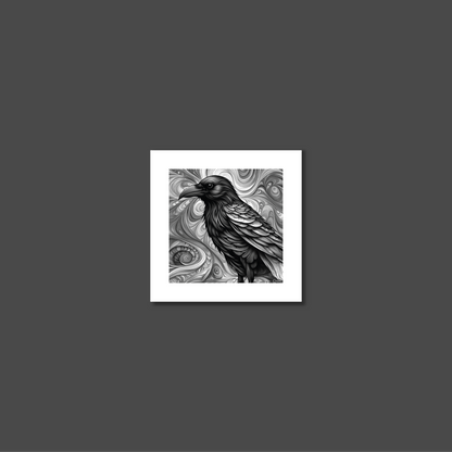 ABSTRACT CROW **UNFRAMED ART PRINT**
