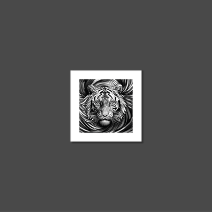 ABSTRACT TIGER **UNFRAMED ART PRINT**