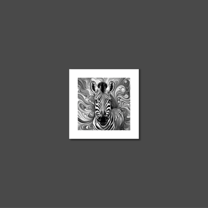 ABSTRACT ZEBRA **UNFRAMED ART PRINT**