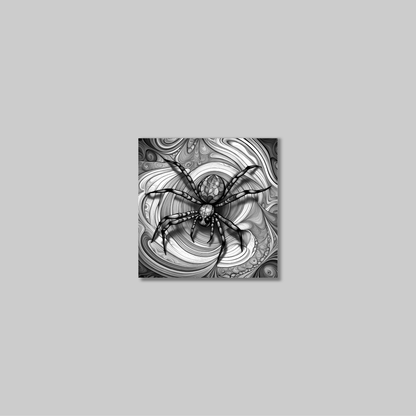 ABSTRACT SPIDER **UNFRAMED ART PRINT**